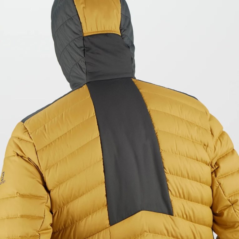 Salomon Essential Xwarm Down Men's Insulated Jackets Yellow | CA 35H98